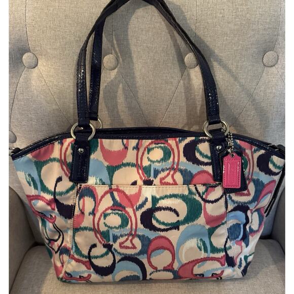 COACH IKAT MULTICOLOR LARGE TOTE C1373-F24444 - Picture 5 of 14